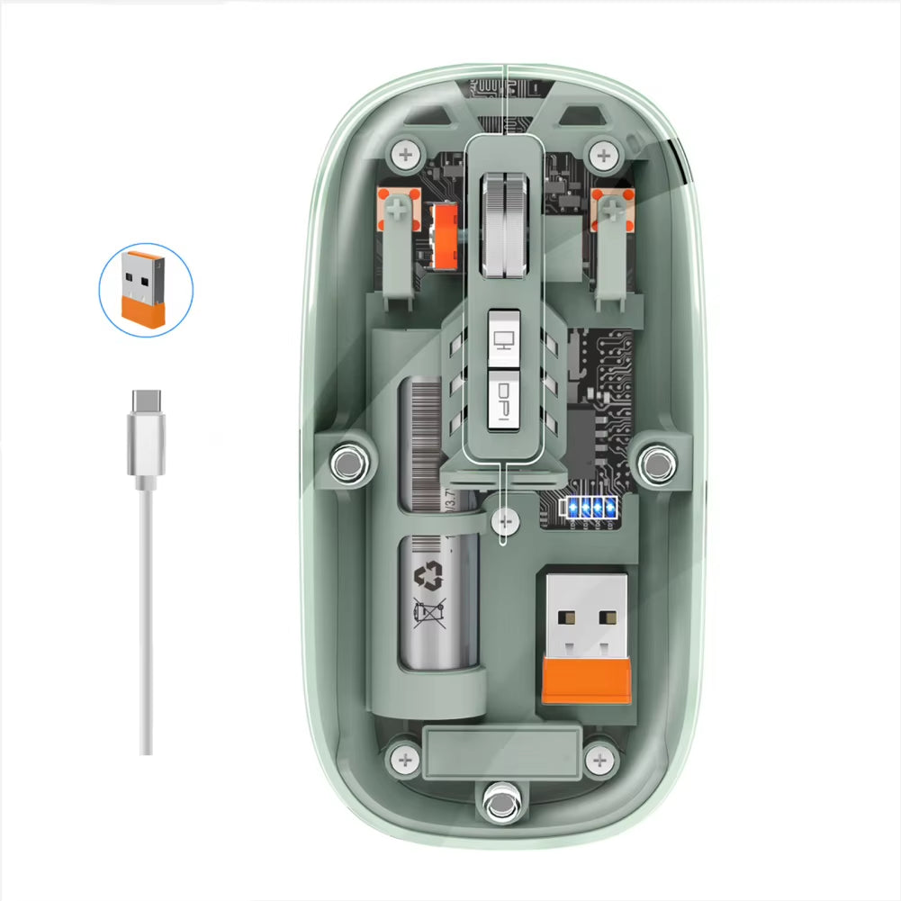 Transparent Wireless Mouse Dual